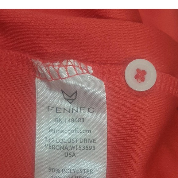 Fennec Fox Golf Polo Shirt Mens Large Stretch Collar Highly Evolved Performance - Picture 6 of 9